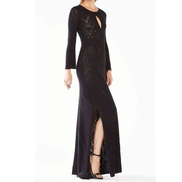 BCBGMAXAZRIA Loryn Cutout Pointelle Maxi Dress size M - Picture 3 of 16